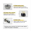 EWAIDI 16/19/22mm Black Waterproof Metal Push Button Switch LED Light Momentary Latching Car Engine Power Switch 5V 12V 24V 220V Purple view 3