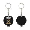 Kangweida All Men Are Created Equal But Only The Finest Become Carpenters Durable Aluminum Round Keychain Stylish Useful view 2