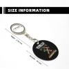 Kangweida All Men Are Created Equal But Only The Finest Become Carpenters Durable Aluminum Round Keychain Stylish Useful view 3