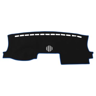 VekAuto Dashboard Cover for Ford for Ranger XL XLT Lariat Raptor Truck 2024-2025 Dash Cover Mat Carpet Center Console Dash Cover Mat Polyester Black Blue