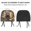 1 PCS Car Headrest Covers Soft Breathable Head Rest Cover Protector Raccoon in The Fall Tree Hole Headrest Covers for Cars Seat Headrest Cover for Trucks SUV Universal Interior Car Accessories view 2