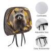 1 PCS Car Headrest Covers Soft Breathable Head Rest Cover Protector Raccoon in The Fall Tree Hole Headrest Covers for Cars Seat Headrest Cover for Trucks SUV Universal Interior Car Accessories view 3