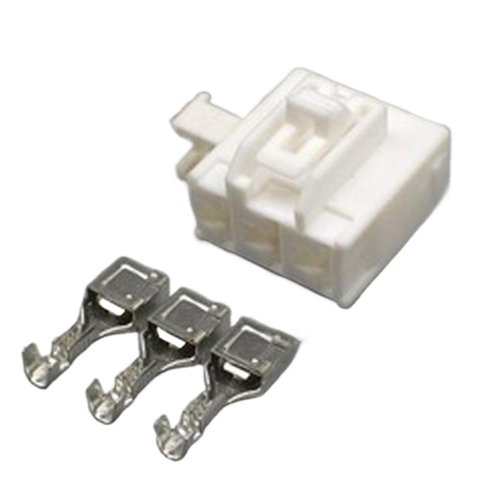 AICNRUT 1/5/10/20/50 Sets 2 3 Pin 7282-3020 7283-3020 Automobile Connector High Current Wiring Socket 7.8mm Male Female White Plug AICNRUT(3p female,1 set)