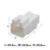 AICNRUT 1/5/10/20/50 Sets 2 3 Pin 7282-3020 7283-3020 Automobile Connector High Current Wiring Socket 7.8mm Male Female White Plug AICNRUT(3p female,1 set) view 2