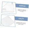 OKUMEYR 2pcs Cd Storage Boxes Organizer Acrylic Cd Case Holder for DVDs and Cases Portable view 2
