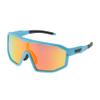 HEROFFIX 1 Pc Motorcycle Riding Goggles Not Foldable Anti-Glare Tri-Acetyl Cellulos PC UV400 Cycling Sunglasses Red Lens Blue Red Frame view 1