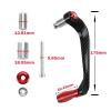 DONGMION Motorcycle Handlebar Grips Brake Clutch Lever Guard Protection for NMAX155 N-MAX 155 2015-2024 2022(Black) view 2
