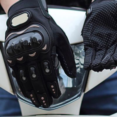 aqxreight Anti Slip Motorcycle Gloves for Off Road and Comfort (Black #95)