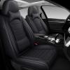 DHAEY Car Seat Covers for Volvo XC90 2003-2025, Luxury Breathable Seat Cover, Nappa Leather, Wear-Resistant, Anti-Slip, Quick Installation, 5PCS Full Set with Pillows, Black view 1