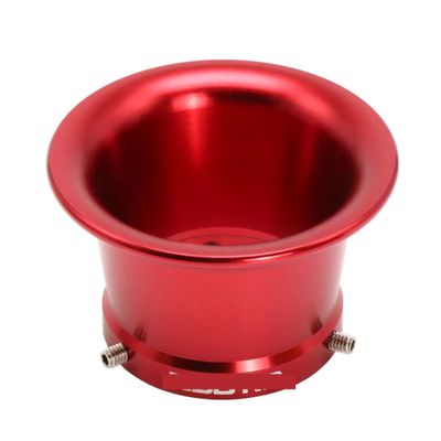 PJTGZYA for Alconstar 38mm/42mm Alloy Trumpet with Fixed Screw Air Filter Cup Carburetor Velocity Stacks for PHBL 26BD 24BS 22BS for PHBH 28BD(38mm Red)