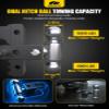MIKKUPPA Adjustable Trailer Hitch - Fits 2.5" Receiver, 6" Drop/Rise Heavy Duty Aluminum Tow Hitches for Truck with Dual Ball Mount 2" x 2-5/16" (18,500 LBS GTW) and Anti-Theft Locking Hitch Pins view 3