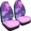 Kingpoetry Pink Futuristic Fox Print Vibrant Design Universal 2PCS Auto Front Seat Covers Seat Protectors for Sedan, SUV, Truck view 3