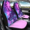 Kingpoetry Pink Futuristic Fox Print Vibrant Design Universal 2PCS Auto Front Seat Covers Seat Protectors for Sedan, SUV, Truck view 4