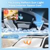 KUST Car Window Shades for Lexus RX 2023-2025 2026 Windshield Sun Shade Side Window Cover UV Block Privacy Protection RX 350 RX 350h Accessories for Camping Blackout Rear Back Full Set 8PCS view 3