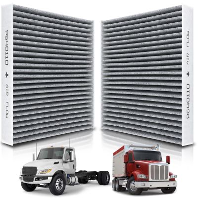 AUTOKAY P640110 Cabin Air Filter Fit for International HV507 HV513 HV607 HV613 MV607 LT625 for Kenworth T660 T680 T700 T800 T880 W900 for Peterbilt 567 579 2011-2021 Set of 2 RE# X1987001 AF55839