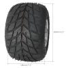 11x7.10-5 Go Kart Tire with Rim Wheel, 5" 11x7.10x5 Rain Road Tires Tubeless, 3 Stud for Racing Kart ATV UTV Go Kart Karting Quad Drifting Mini Bike 4 Wheelers Drift Trike (4pcs) view 2