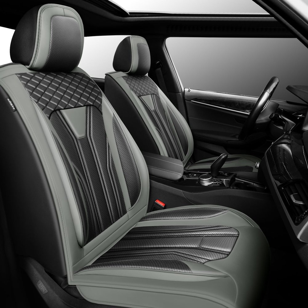 Conjie Car Seat Covers for Ford Edge 2007-2025 2026 Gray & Black