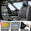 Conjie Car Seat Covers for Ford Edge 2007-2025 2026 Gray & Black view 4