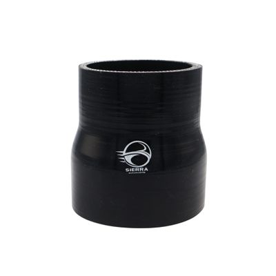 SIERRA Automobile 3-3.5 Inch / 76-89mm Silicone Reducer Coupler Hose 4" Length, 5.5mm Thickness High Temp 4-Ply Reinforced Black Tube for Turbo, Intercooler, Intake, Radiator Pipe