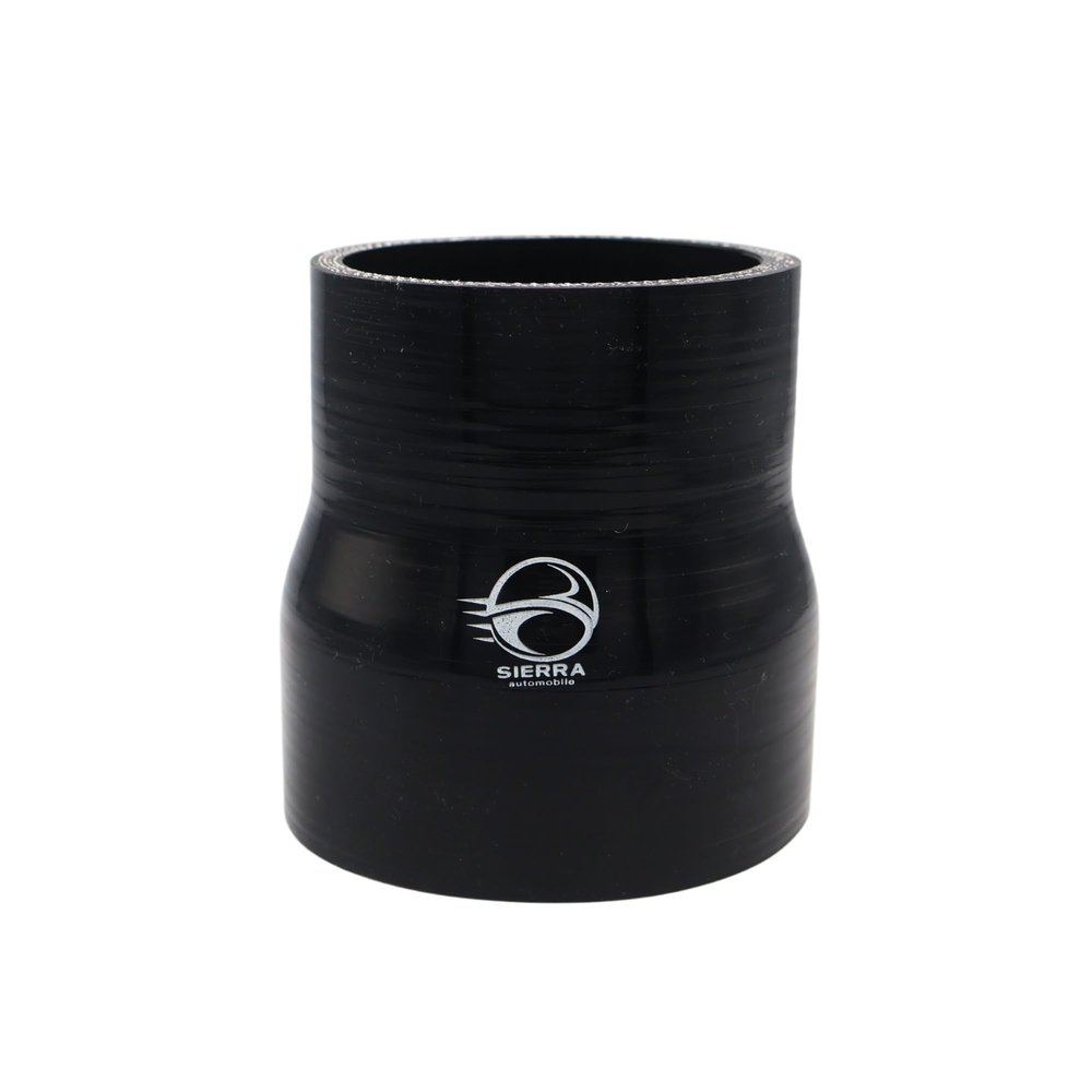 SIERRA Automobile 3-3.5 Inch / 76-89mm Silicone Reducer Coupler Hose 4" Length, 5.5mm Thickness High Temp 4-Ply Reinforced Black Tube for Turbo, Intercooler, Intake, Radiator Pipe
