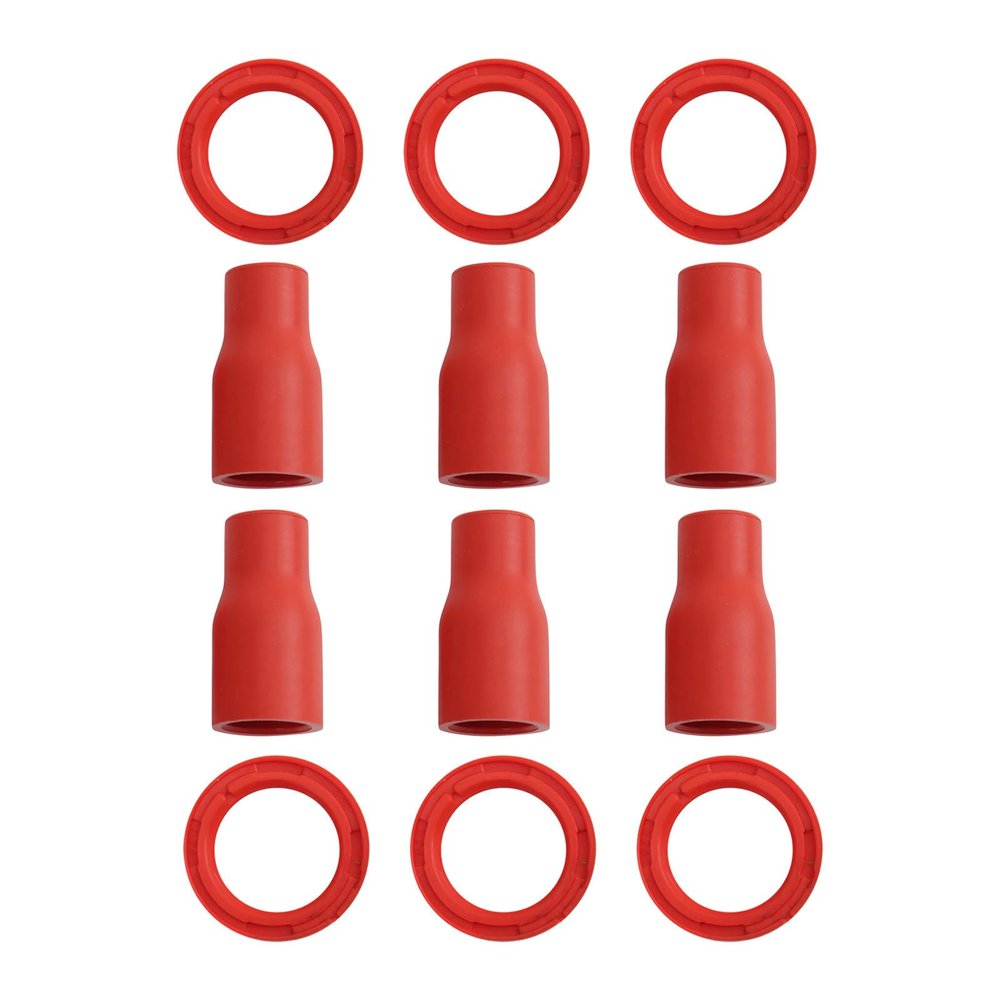 TRQ Ignition Coil Boot Set Red Performance