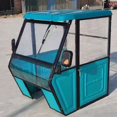 Electric Cargo Tricycle Tarpaulin, Electric Tricycle Cover, 3-Wheel Electric Tricycle Delivery Awning, Waterproof and Weatherproof Canvas Awning for(Green,100cm/39.4in)