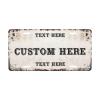 Custom Personalized Text Image Photo Design Customized Tag Aluminum License Plates for Front of Car 6x12 Inch-5 view 1