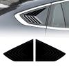 Car Rear Window Louver Shutter Trim Cover For BMW X6 G06 2019-2025 Black view 1