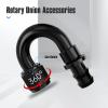 10AN 180 Degree Aluminum Internal Thread Rotary Push-Lock Hose Fitting Adapter - Black view 3