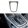 Real Carbon Fiber Center Control Gear Box Panel Frame Cover Trim Compatible with Ford Edge 2015 2016 2017 2018 Interior Sticker Black view 1