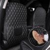 ZGQZGQ Car Seat Back Protectors for Nissan Armada 2004-2022 2023 2024 2025 TA60 TA62, 2 Pcs Car Seat Kick Mat, Leather Backseat Kick Guard Seat Saver with Organiser Pocket, B-Beige+Black-2pcs view 3
