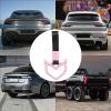 Heart Shaped Car Handle Straps Decorative Ring for Car, SUV, Bus, Subway | Easy Install Drift Charm, Rear Bumper Warning Loop, Exterior Decoration, Fit, Nylon Strap, PVC view 2