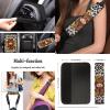CLOHOMIN Cute Highland Cow Car Seat Covers Full Set of 13 Cow Print Steering Wheel Cover Armrest Box Mat Seatbelt Pad Sunflowers Coasters Keychain Fit for SUV Van Truck Sedan view 4