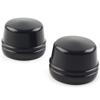 Lirun Motorcycle Front Axle Cap Nut Covers Black for Harley Dyna Low Rider For Street bob Super Glide Electra Glide Road Glide Street Glide view 1