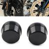 Lirun Motorcycle Front Axle Cap Nut Covers Black for Harley Dyna Low Rider For Street bob Super Glide Electra Glide Road Glide Street Glide view 4