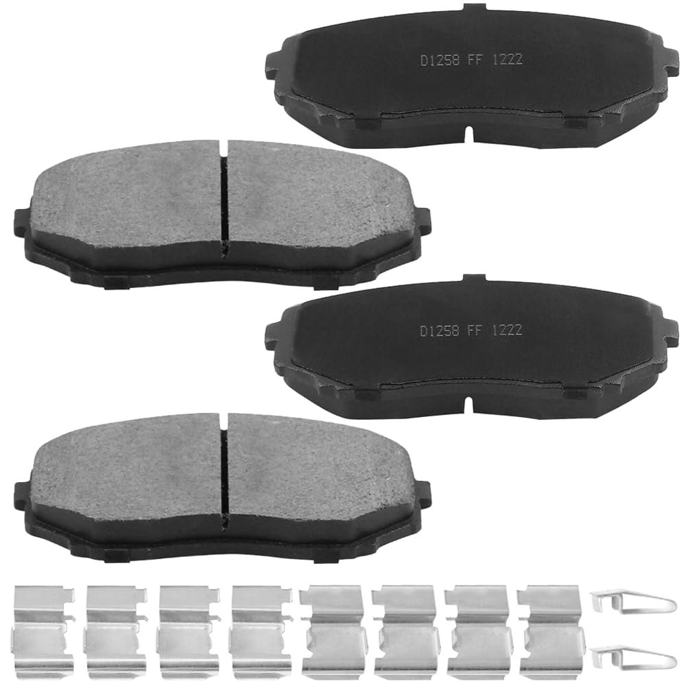RotoForce D1258 Front Ceramic Disc Brake Pad Set Fit For Ford For Edge 2007-2015, For Lincoln MKX 2007-2015,For CX5 2019-2021,For CX7 2007-2012,For CX9 2007-2021