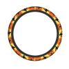 Elastic Steering Wheel Cover WHJSHOP Silhouettes of Martial Arts Picture Cloth, Durable, Anti-Slip, Easy to Install Without Tools, Decorates Your Car view 1