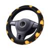 Elastic Steering Wheel Cover WHJSHOP Silhouettes of Martial Arts Picture Cloth, Durable, Anti-Slip, Easy to Install Without Tools, Decorates Your Car view 4
