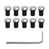 BELOMI 10 Pack 0.71 x 0.4 Inch Motorcycle Windshield Bolt Kit, Titanium view 1