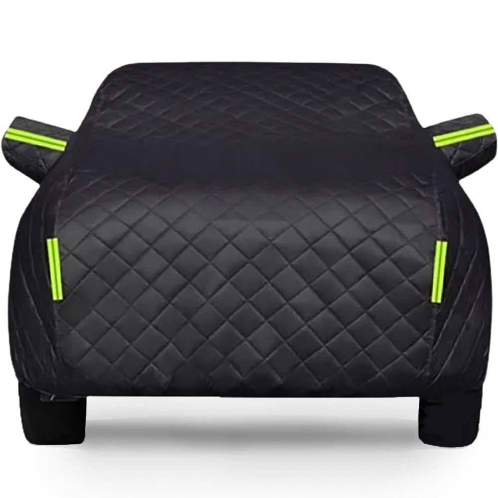 Hail Car Cover Protection for Peugeot 508 SW,Thick Cotton Car Covers Indoor Outdoor All Weather Protection with Reflective Strip,Black