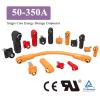 1pc 70A Single Core Power Terminal Block IP67 Energy Storage Connector High Current Through Wall Power Output Plug Socket(Socket-B,Orange_70A 10MM2) view 2