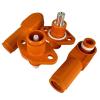1pc 70A Single Core Power Terminal Block IP67 Energy Storage Connector High Current Through Wall Power Output Plug Socket(Socket-B,Orange_70A 10MM2) view 4