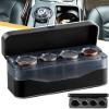 Larger Capacity Coin Holder for Car, Compact Portable Change Coin Organizer view 1