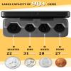 Larger Capacity Coin Holder for Car, Compact Portable Change Coin Organizer view 3