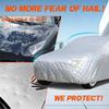 Hail Car Cover Protection for BMW 5 Series(2010-2022),Thick Cotton Car Covers Indoor Outdoor All Weather Protection with Reflective Strip,Silver view 3