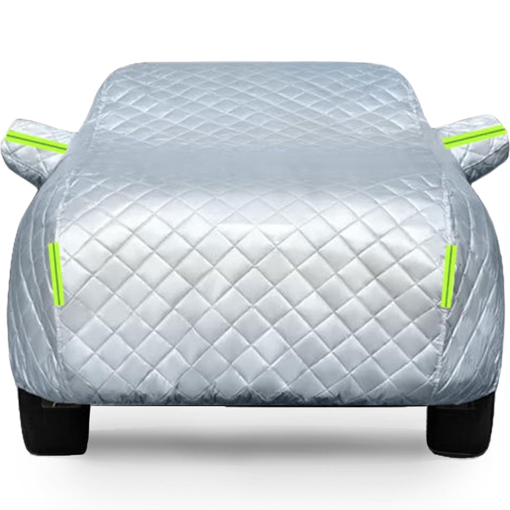 Hail Car Cover Protection for Ford Taurus(1995-2019),Thick Cotton Car Covers Indoor Outdoor All Weather Protection with Reflective Strip,Silver