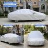 Hail Car Cover Protection for Ford Taurus(1995-2019),Thick Cotton Car Covers Indoor Outdoor All Weather Protection with Reflective Strip,Silver view 2