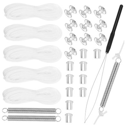 BESTOYARD 1Set Rv Pleated Shade Repair Kit Complete for Easy Installation Components for Rv Blinds Versatile Restringing Tool for Seamless Shade Maintenance