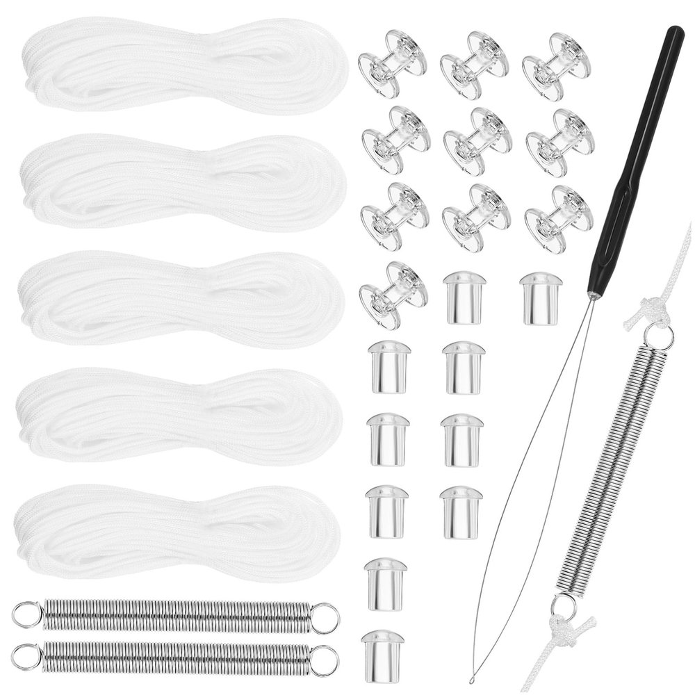 BESTOYARD 1Set Rv Pleated Shade Repair Kit Complete for Easy Installation Components for Rv Blinds Versatile Restringing Tool for Seamless Shade Maintenance