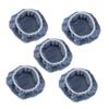 JECOMPRIS 5-Piece Coral Fleece Car Polishing Waxing Bonnet Set 9-10 Inch Soft Grip Pads for Dual-Action Polishers for Auto Detailing and Buffing view 1